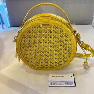 Brahmin NWT Lane Sunflower Lima Crossbody, dust bag included